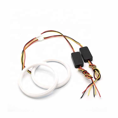 4014 a cor dupla clara ambiental da corrida das luzes 60mm DRL do carro do diodo emissor de luz conduziu Angel Eyes Kit