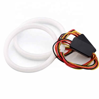 4014 a cor dupla clara ambiental da corrida das luzes 60mm DRL do carro do diodo emissor de luz conduziu Angel Eyes Kit
