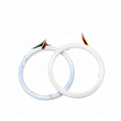 4014 a cor dupla clara ambiental da corrida das luzes 60mm DRL do carro do diodo emissor de luz conduziu Angel Eyes Kit