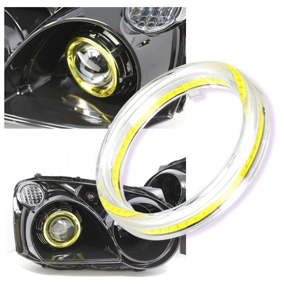 Lâmpada AZUL VERMELHA ambiental 12-18V da névoa das luzes 100MM do carro do diodo emissor de luz de Angel Eyes da espiga