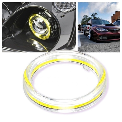 Lâmpada AZUL VERMELHA ambiental 12-18V da névoa das luzes 100MM do carro do diodo emissor de luz de Angel Eyes da espiga