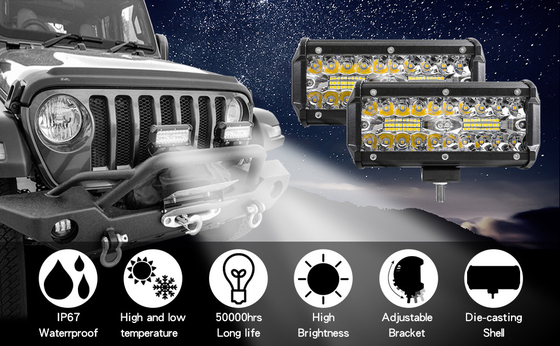 Lâmpadas LED de alta potência de 200W IP68 Material de liga de alumínio à prova d'água