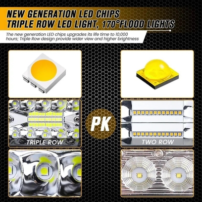 Lâmpadas de condução LED de liga de alumínio 10-30V LED Light Bar para veículo