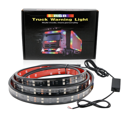 24V 5050 SMD 5A 2.4m Lâmpadas de atmosfera interior de carro com controle remoto para caminhão van