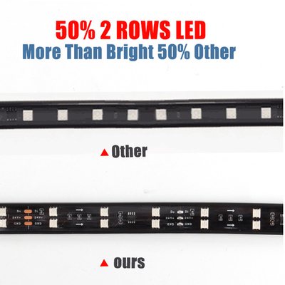 24V 5050 SMD 5A 2.4m Lâmpadas de atmosfera interior de carro com controle remoto para caminhão van