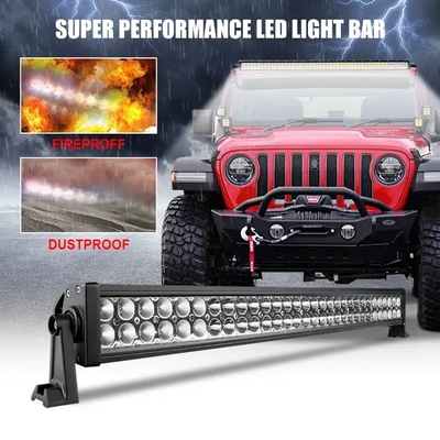 22 polegadas resistente à poeira LED Light Bar para caminhão, 4wd Jeep SUV barco LED Offroad Light Bar
