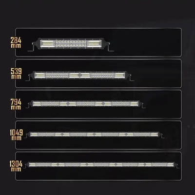 Barra de luz LED de dupla fileira para carro 200W - 1000W Perfil de alumínio