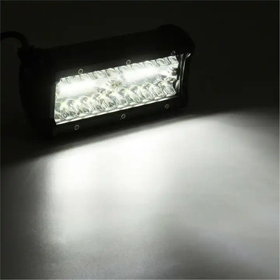 9 polegadas 180W Dual Row LED Light Bar Branco / Âmbar Para Carros Offroad