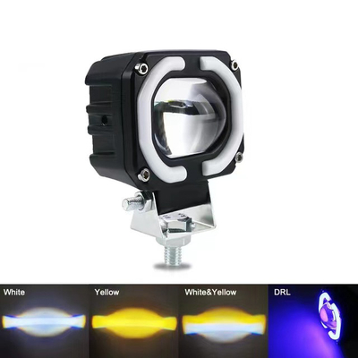 4x4 Offroad LED Lâmpada de trabalho Faróis Fog Driving Light 12-80V 4 polegadas 30W Duas cores