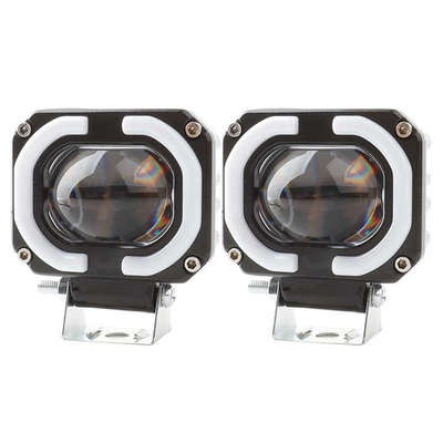4x4 Offroad LED Lâmpada de trabalho Faróis Fog Driving Light 12-80V 4 polegadas 30W Duas cores