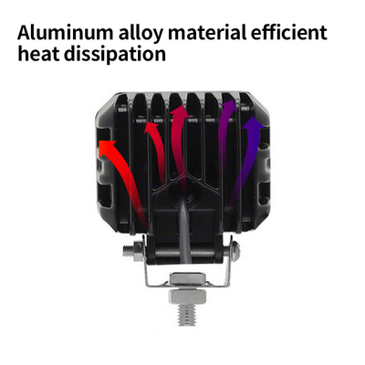 4x4 Offroad LED Lâmpada de trabalho Faróis Fog Driving Light 12-80V 4 polegadas 30W Duas cores