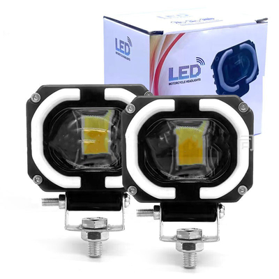 4x4 Offroad LED Lâmpada de trabalho Faróis Fog Driving Light 12-80V 4 polegadas 30W Duas cores