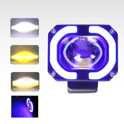4x4 Offroad LED Lâmpada de trabalho Faróis Fog Driving Light 12-80V 4 polegadas 30W Duas cores