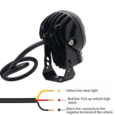 3 polegadas 40w Motor Headlights External Spotlight LED Mini Driving Light Dual Color