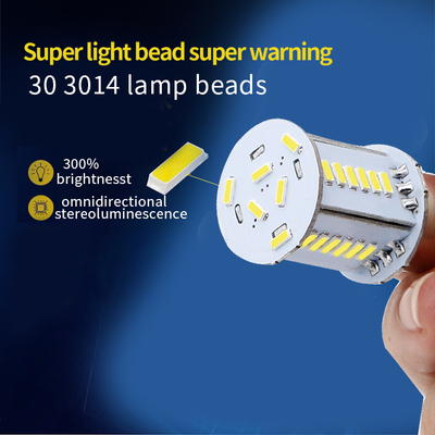 Lâmpadas traseiras de LED automotivas 3014 30SMD S25 1156 BA15S BAU15S BAY15D