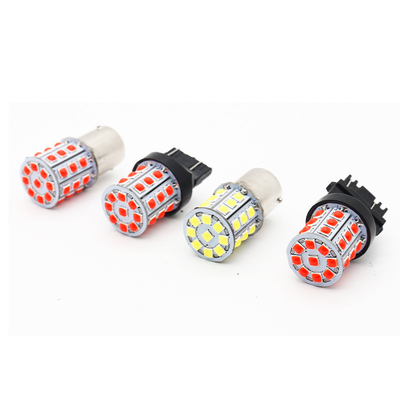 Luzes de volta LED brancas de longa duração para carros 12V Corpo de liga de alumínio Branco Amarelo Vermelho 3030 33SMD