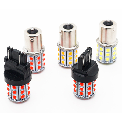 Luzes de volta LED brancas de longa duração para carros 12V Corpo de liga de alumínio Branco Amarelo Vermelho 3030 33SMD