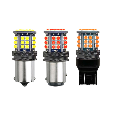 Indicadores de viração LED de liga de alumínio 3030 39 SMD 12v 1156 BA15S 1157 BAY15D T20 T25 Indicador de viração de carro