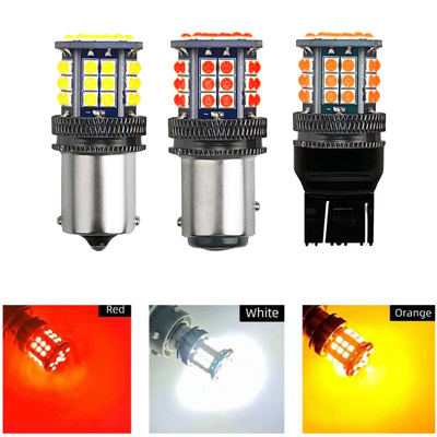 Indicadores de viração LED de liga de alumínio 3030 39 SMD 12v 1156 BA15S 1157 BAY15D T20 T25 Indicador de viração de carro
