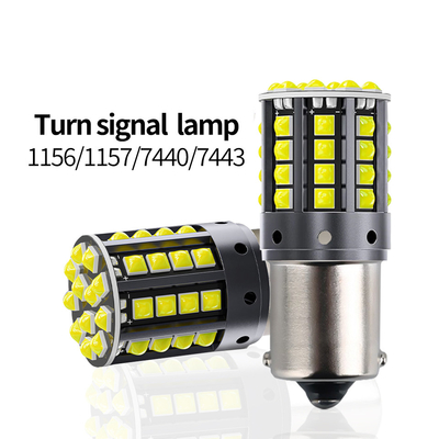 Lâmpadas LED de liga de alumínio branco 1156 1157 T20 3030 44SMD Luz de reversão 12V 24V