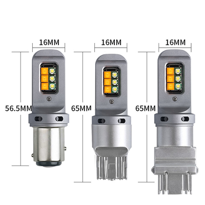 Lâmpadas de sinalização de travagem LED de 5W de longa duração com 1156 lâmpadas LED universais de 12smd 1156 P21W BA15S PY21W 3157 7443 Canbus