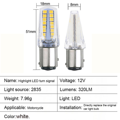1157 32SMD Amber LED Brake Turn Signal Lights LED Bulb Car Tail Stop Turn Signal Reversing para motocicleta
