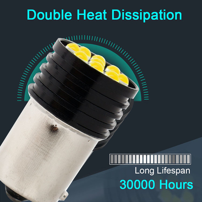 1157 BAY15D LED P21/5W 1156 BA15S P21W lâmpadas LED 9 SMD 3030 R5W R10W Lâmpada traseira do carro