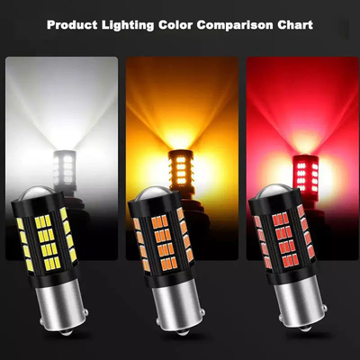1157 1156 4014 66 SMD LED Brake Light Carros de marcha atrás lâmpadas LED interiores Auto Canbus