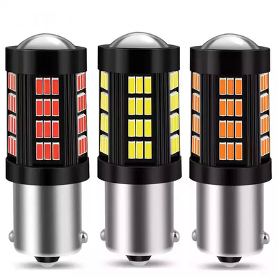 1157 1156 4014 66 SMD LED Brake Light Carros de marcha atrás lâmpadas LED interiores Auto Canbus