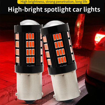 1157 1156 4014 66 SMD LED Brake Light Carros de marcha atrás lâmpadas LED interiores Auto Canbus