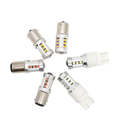 Universal Branco LED Car Turn Signal Lights1156 1157 3030 15SMD lâmpada LED Branco Amarelo Canbus Placa de licença Interior LED
