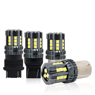 Lâmpadas LED brancas para veículos automóveis 12V 24V 2835 45SMD 1156 1157 T25 3156 3157 T20 7440 7443 Canbus lâmpadas automóveis LED