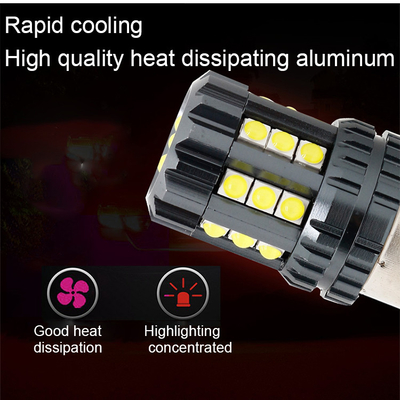 Lâmpadas LED brancas para veículos automóveis 12V 24V 2835 45SMD 1156 1157 T25 3156 3157 T20 7440 7443 Canbus lâmpadas automóveis LED