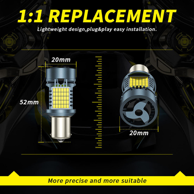 lâmpada de LED com Canbus 2016 120SMD T20 1156 1157 3156 3157 LED sinal de virada luzes de travagem com ventilador lâmpada automática