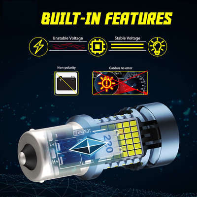 lâmpada de LED com Canbus 2016 120SMD T20 1156 1157 3156 3157 LED sinal de virada luzes de travagem com ventilador lâmpada automática