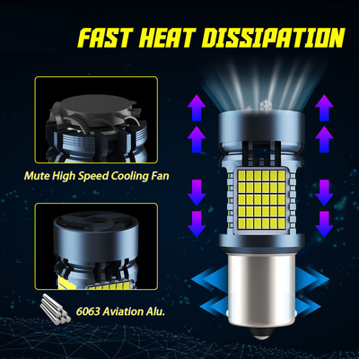 lâmpada de LED com Canbus 2016 120SMD T20 1156 1157 3156 3157 LED sinal de virada luzes de travagem com ventilador lâmpada automática