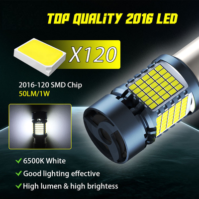 lâmpada de LED com Canbus 2016 120SMD T20 1156 1157 3156 3157 LED sinal de virada luzes de travagem com ventilador lâmpada automática