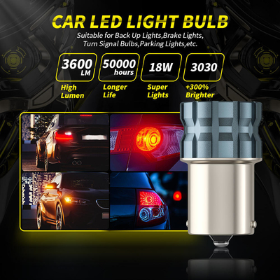 100% Canbus Bau15S Ba15S T25 1156 lâmpada LED 900Lm 3030 chips 6LED 12V luzes de sinal de travagem 6W