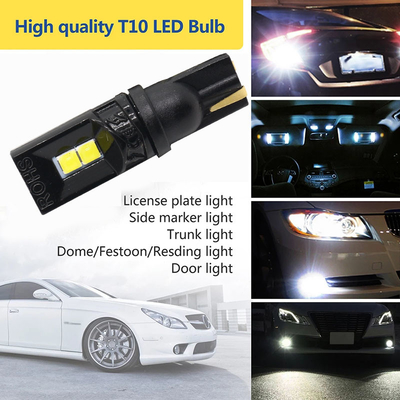 360 graus LED lâmpadas T10 194 168 147 W5W 3030 Carro LED lâmpadas interiores erro livre placa de licença luz