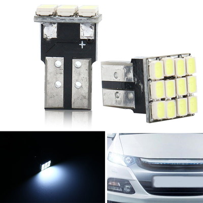 Potência 9W lâmpadas LED à prova d'água IP67 360 graus Luz automóvel 12v T10 12SMD 1206 3020 Luz de leitura placa de licença