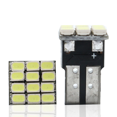 Potência 9W lâmpadas LED à prova d'água IP67 360 graus Luz automóvel 12v T10 12SMD 1206 3020 Luz de leitura placa de licença