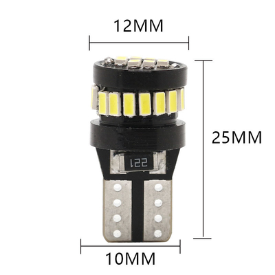 3014 LED Chip lâmpadas de automóveis Luz branca 360 graus ângulo de feixe T10 3014 24smd corrente constante lâmpada LED brilhante