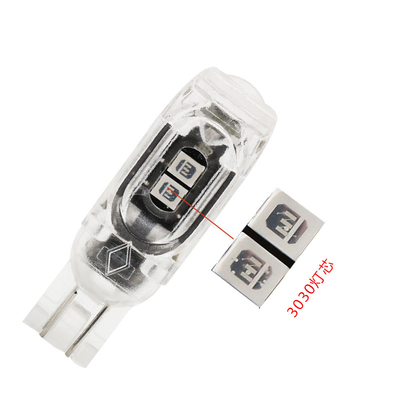 360 graus lâmpada LED lâmpada de placa de licença automotiva luz T10 2835 3030 5smd LED destaque 5W5 não polar pequena largura lâmpada