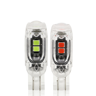 360 graus lâmpada LED lâmpada de placa de licença automotiva luz T10 2835 3030 5smd LED destaque 5W5 não polar pequena largura lâmpada