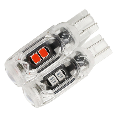 360 graus lâmpada LED lâmpada de placa de licença automotiva luz T10 2835 3030 5smd LED destaque 5W5 não polar pequena largura lâmpada