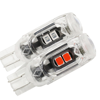 360 graus lâmpada LED lâmpada de placa de licença automotiva luz T10 2835 3030 5smd LED destaque 5W5 não polar pequena largura lâmpada