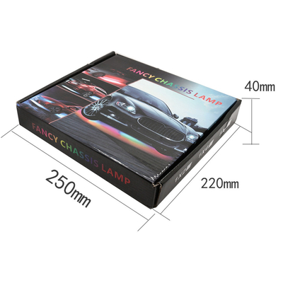 Automóveis LED luzes interiores Multi-Color controle remoto ABS flexível 12V Car LED Strip Light