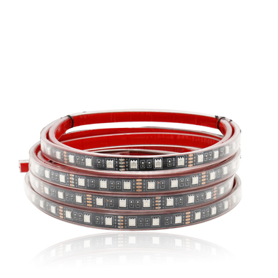 Automóveis LED luzes interiores Multi-Color controle remoto ABS flexível 12V Car LED Strip Light