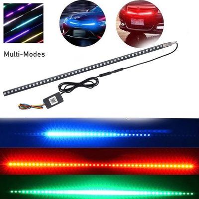 Universal ABS Lâmpadas de LED do interior do carro à prova d'água 56CM Car Flash Strobe Light Knight Rider Scanner Light