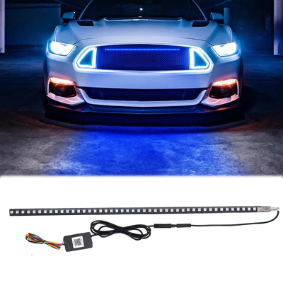 Universal ABS Lâmpadas de LED do interior do carro à prova d'água 56CM Car Flash Strobe Light Knight Rider Scanner Light